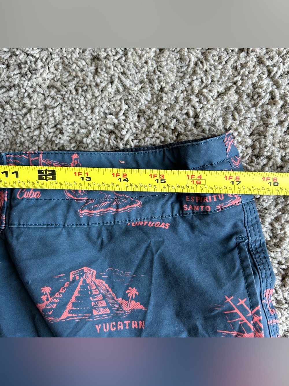 Howler Brothers Mens Buchannon Board Shorts 34x8 Destination Blue Swim Trunks - Picture 8 of 12
